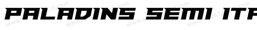 Paladins Semi Italic字体转换